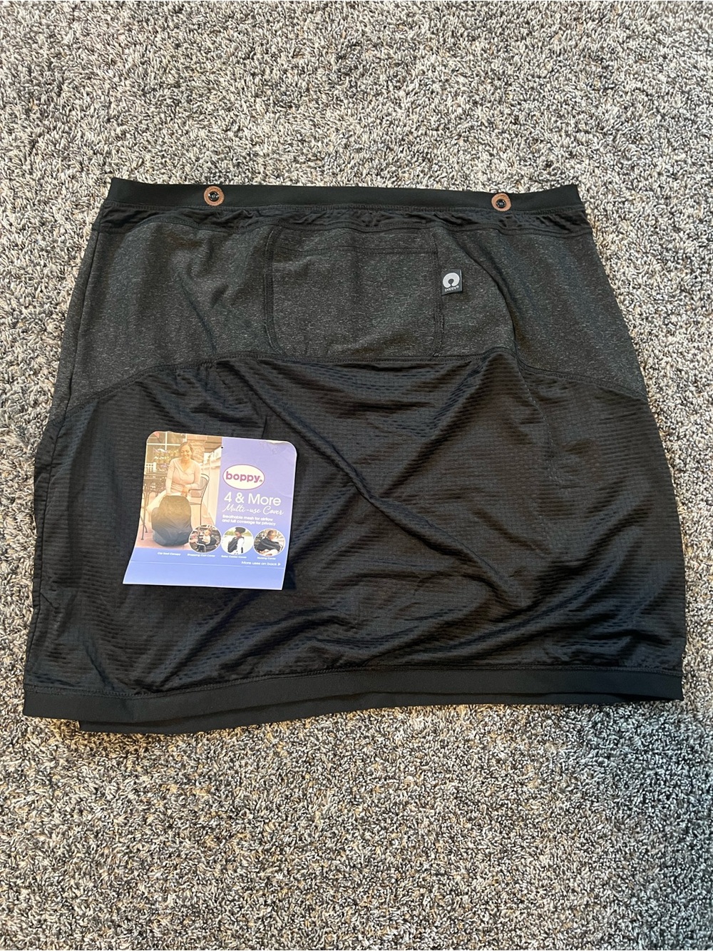 New Boppy Black Nursing Skirt with Pocket